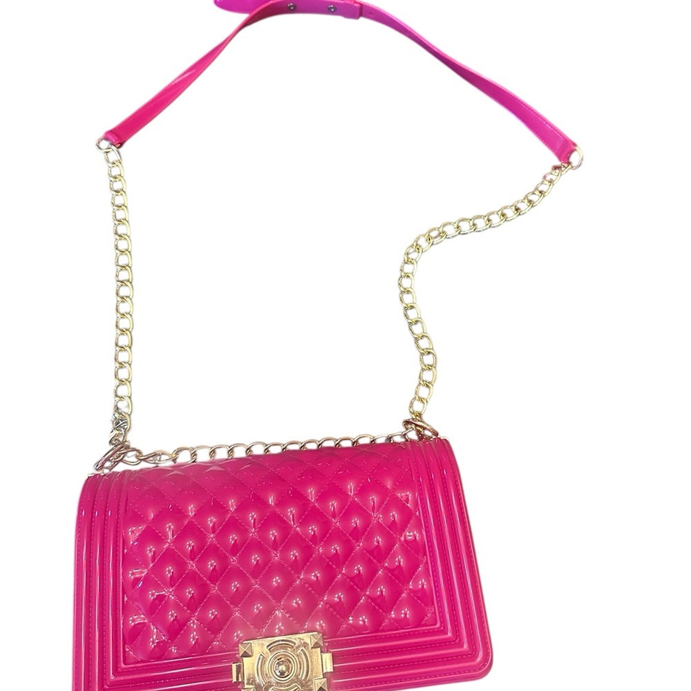 Emperia New York  Hot  Pink Quilted Crossbody Bag NWT